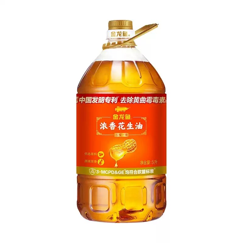 金龙鱼浓香花生油5L 家用炒菜花生油