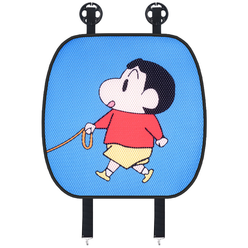 新款汽车坐垫免绑四季通用冰丝凉垫夏季座垫卡通单片透气凉爽垫子