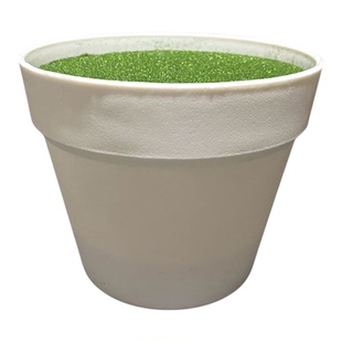 家用新款白色加厚加仑盆树脂塑料花盆阳台盆栽简约花盆大号种植盆