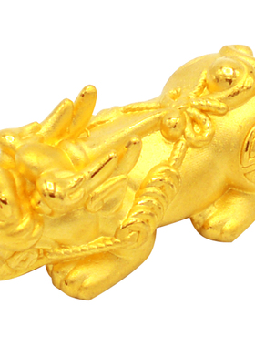 谁羽珠宝貔貅招财纳福3d硬金