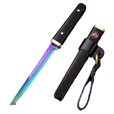 大马士革钢刀正品锋利水果刀户外