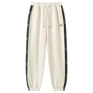 贵人鸟运动裤子男款春秋季2026年新款潮牌拼接直筒裤男士束脚卫裤