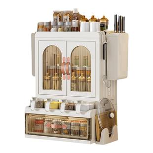 厨房调料置物架台面多层多功能厨具刀架筷子收纳盒调味品置物架子