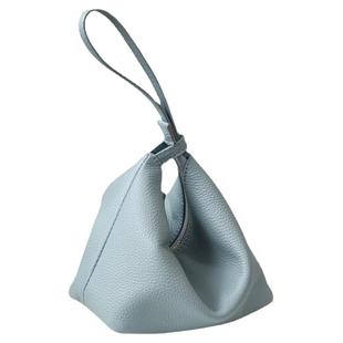 小众设计头层牛皮女小包云吞包拉链手提包复古百搭真皮手拎包ins