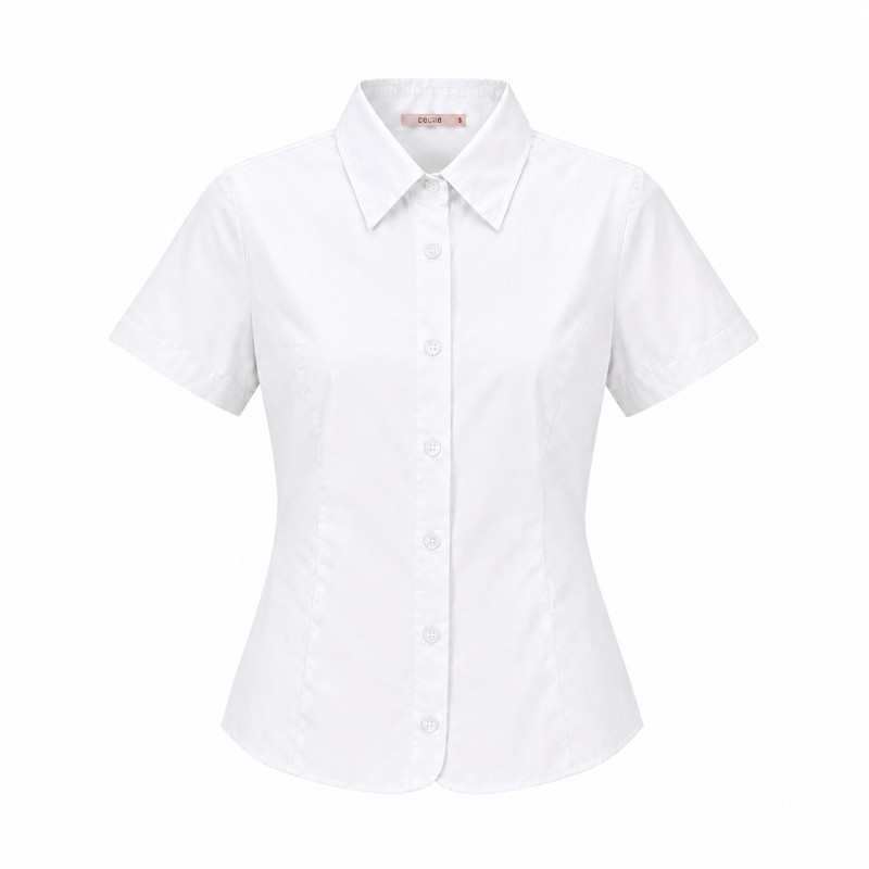 CECILE赛诗丽日本C牌正版JK短袖衬衫制服夏季棉衬衫通勤百搭女