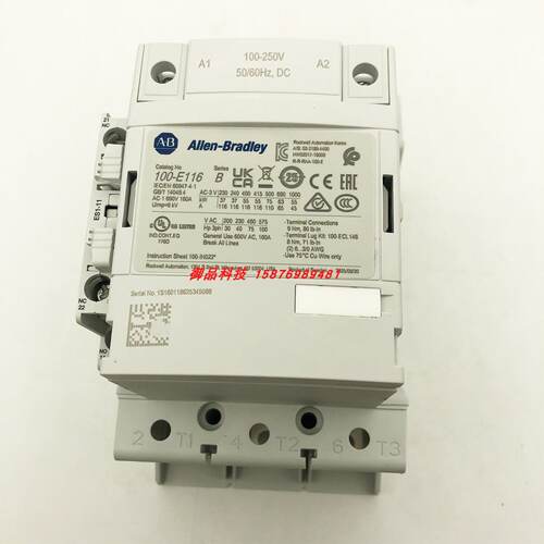 议价100-E116KD11美国罗克韦尔AB全新未拆封接触器100E116KD11质