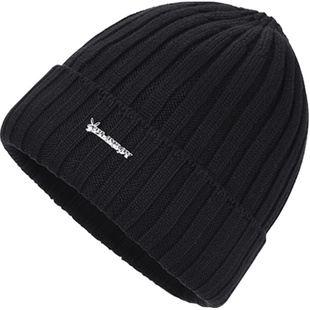 花花公子帽子冬季针织帽男士韩版潮保暖加绒加厚棉毛线帽骑车冷帽