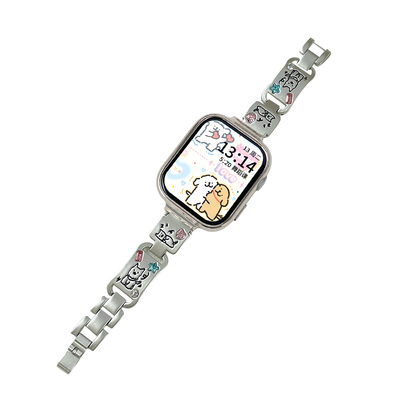 可爱小狗彩钻psnld华为fit3表带