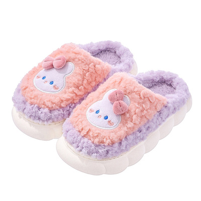 儿童棉拖鞋秋冬季新款亲子毛拖