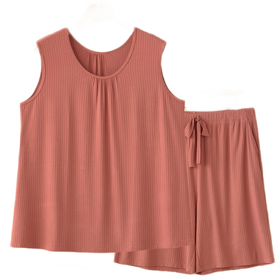 莫代尔背心女大码五分裤200斤