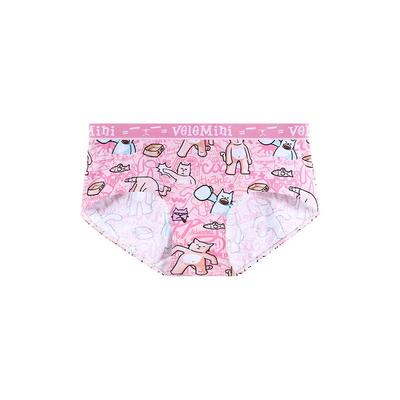 vlmn潮牌粉色女士内裤纯棉抗菌