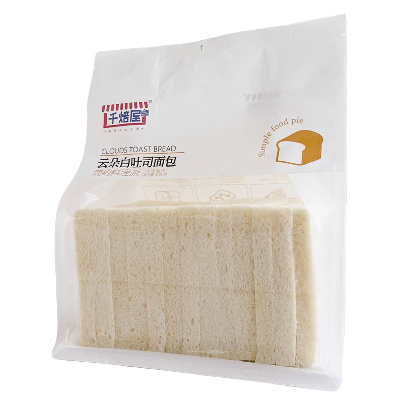 千焙屋云朵白吐司去皮无边切片三明治面包营养早餐代餐食品toast