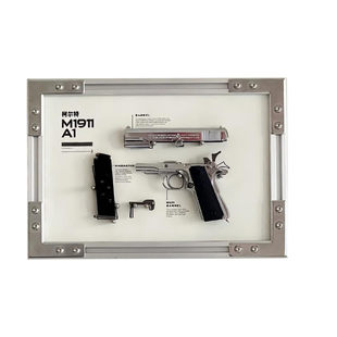 【情人节礼物】桌搭摆件玩具合金枪抛壳生日礼物男生礼物送男朋友