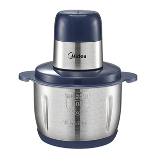 美的绞肉机家用磁吸料理机全自动多功能不锈钢打肉绞馅机打蒜器