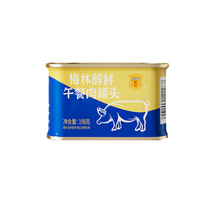 中粮梅林醇鲜午餐肉罐头198g即食泡面涮火锅户外露营螺蛳粉搭档