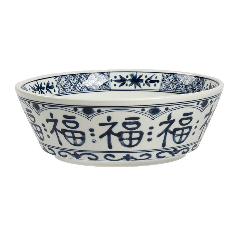 高级感福字碗具圆形大号酸汤鱼碗