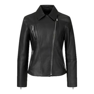 【甄品精选】AX阿玛尼 女士机车夹克外套上衣 8NYB13 YNVLZ