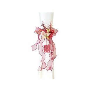 吾家婚品结婚新房窗帘绑带花装饰仿真花婚房卧室客厅布置婚礼用品