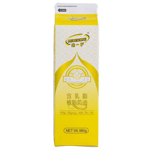 海融沁护含乳脂奶油980g*12支烘焙原料淡奶油易打发 蛋挞蛋糕裱花