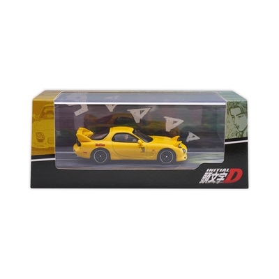 【现货】HobbyJapan 1/64头文字D马自达RX-7高桥启介合金汽车模型