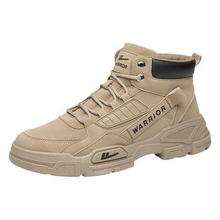 回力男鞋马丁靴冬季新款高帮户外工装鞋登山劳保鞋子男士运动靴子