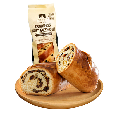 秋林果仁列巴早餐速食面包吐司