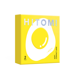 HITOMI希多蜜鹅蛋美瞳月抛2片自然混血大小直径彩色隐形近视眼镜