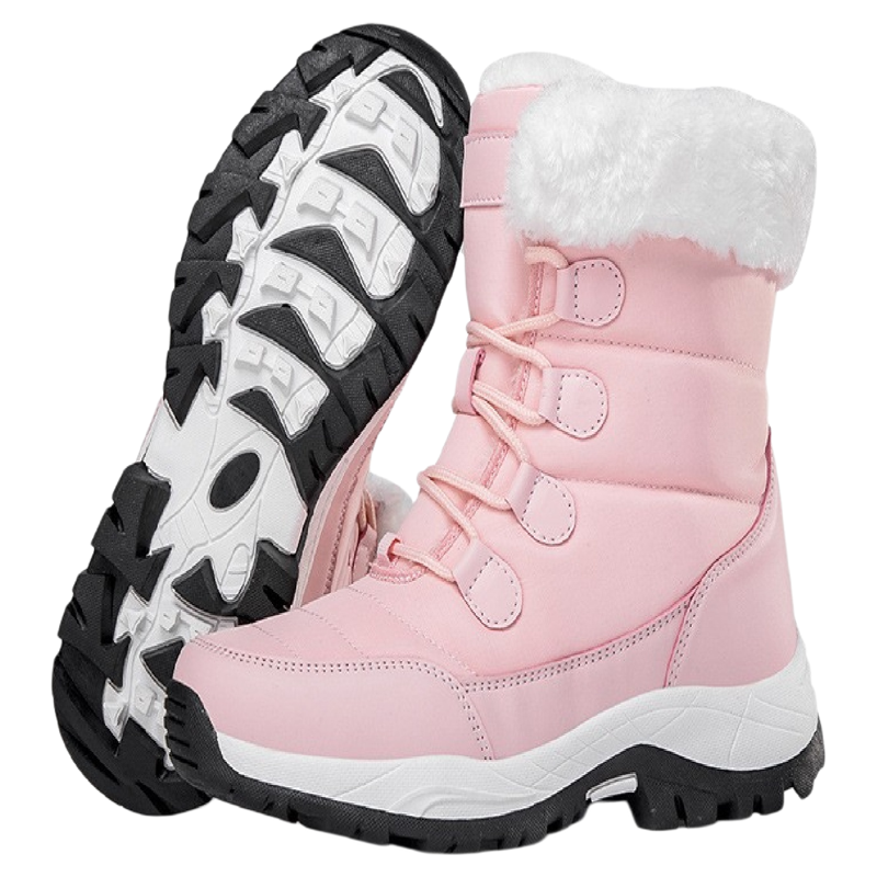 东北加厚加绒保暖防寒雪地靴女防水防滑哈尔滨雪乡旅游高帮大棉鞋