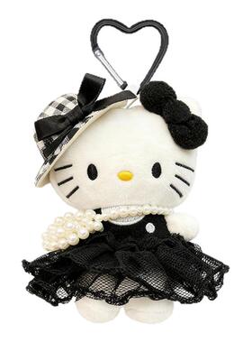 黑色纱裙珍珠包Kitty挂件