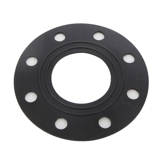 三元乙丙化工级EPDM耐酸碱带孔橡胶法兰密封垫片螺丝定位圆形加厚