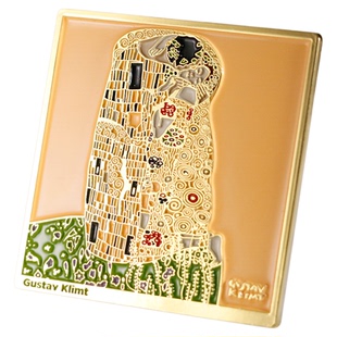 克里姆特《吻》合金徽章个性艺术文创金属饰品背包衬衫领搭配装饰