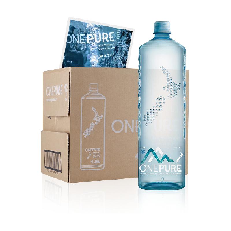 亿纯新西兰进口天然弱碱饮用水高端软矿泉水大瓶家庭装1.5L*8瓶