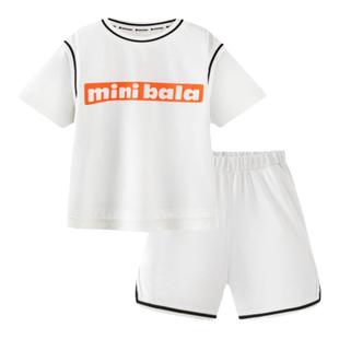 【商场同款】迷你巴拉巴拉男女童儿童短袖运动套装夏季透气两件套
