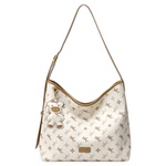 NU纽芝兰水桶包2025新款飞马老花腋下包上班通勤HOBO包单肩斜挎包