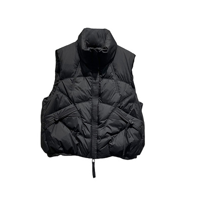 秋冬显瘦百搭拉链茧型保暖马夹