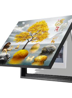 轻奢电表箱装饰画遮挡