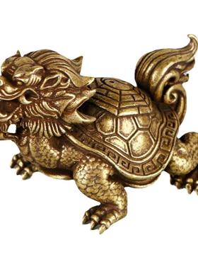 黄铜办公桌书房八卦龟龙头龟