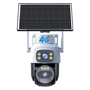 太阳能监控摄像头360度无死角室外4G无电无网免流量无需网络摄影
