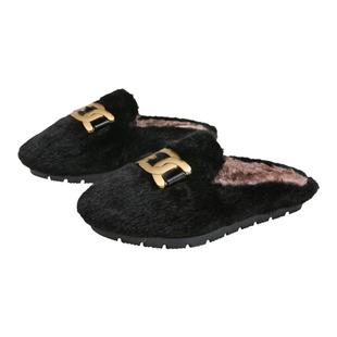 厚底白色毛毛拖鞋女秋冬外穿小码33 34加绒棉鞋42大码棉拖41到43