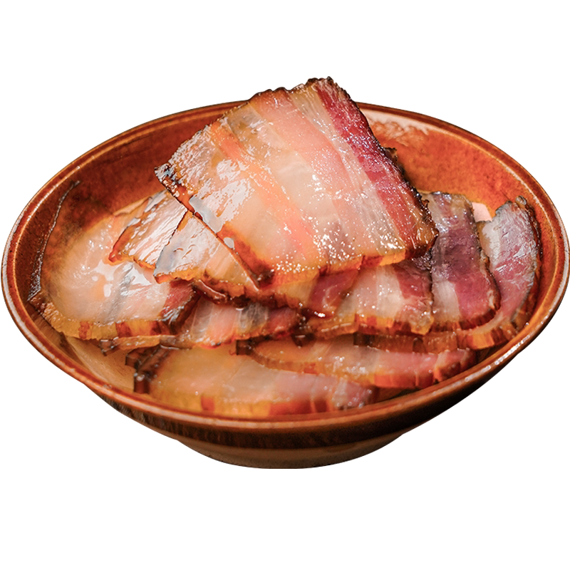 深山农家味柴火烟熏五花腊肉五花肉熏肉咸肉腊肠排骨猪脚重庆特产