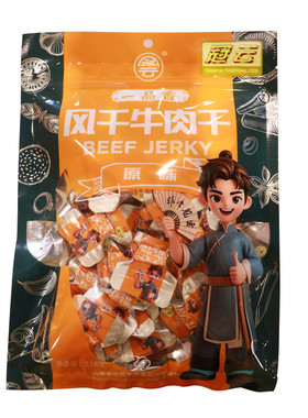冠云风干牛肉干118g原味开袋即食