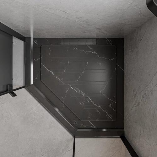 淋浴间岩板拉槽淋浴板卫生间淋浴踏板浴室区瓷砖大板大理石防滑板