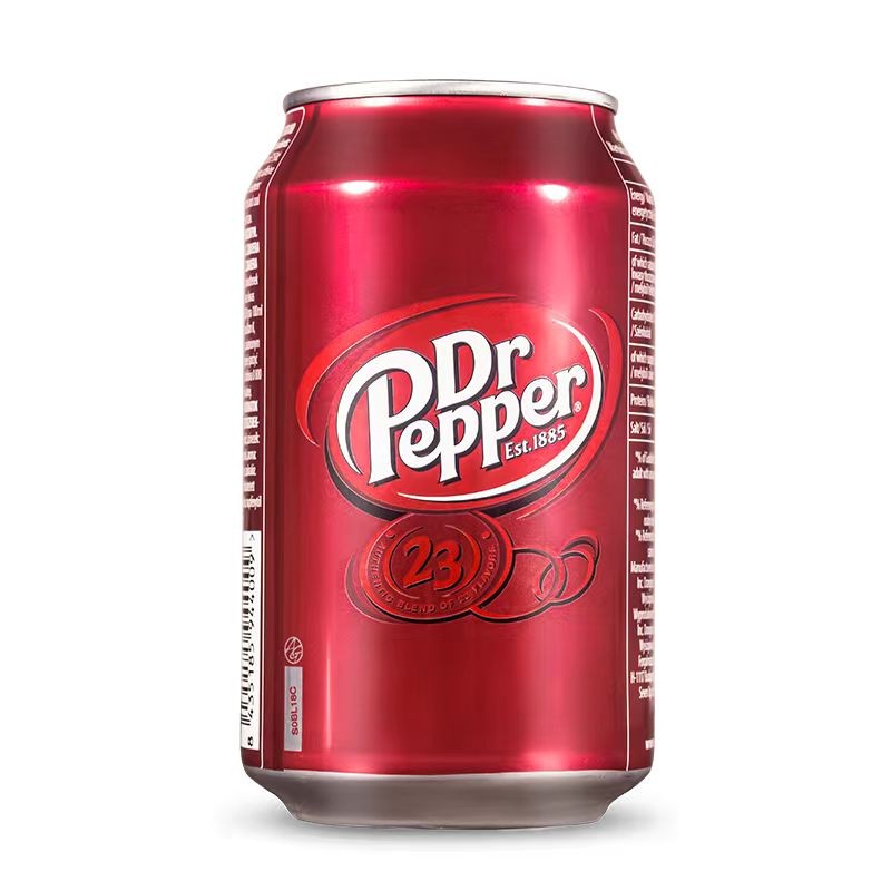 北美加拿大原装进口Dr. Pepper胡椒博士原味汽水碳酸饮料355ml/罐