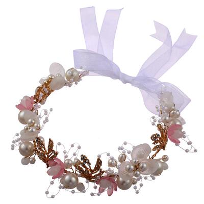 儿童公主皇冠头饰女童花环王冠发箍女孩生日超仙头箍花童礼服发饰