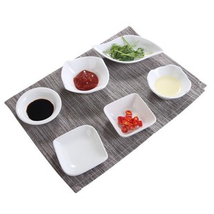 餐厅陶瓷碟盅碗圆形碟子汉碟味碟点心碟酱料碟格碟必胜客番茄酱碟