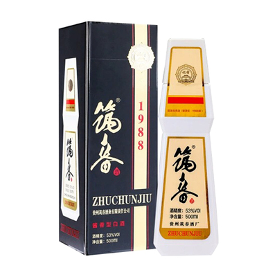 筑春1988酱香型白酒2瓶送礼袋