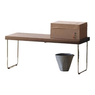 黑胡桃实木榉木整理架增高架书架杯架调味架化妆品置物架桌面收