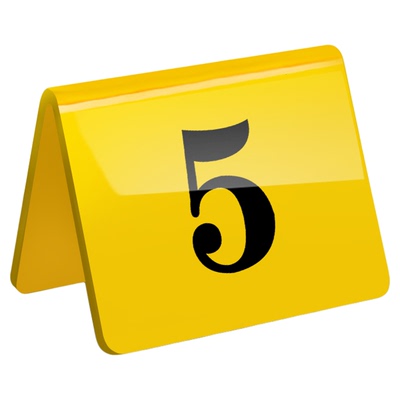 亚克力立牌双面桌号牌编号牌