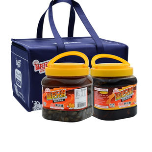 宁波海鲜特产礼陆龙兄弟5A黄泥螺+海诺醉蟹组合3.48Kg节日套餐礼