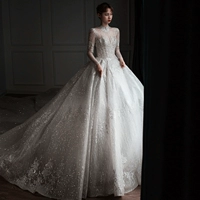 Белый стиль трейлера Отправка вуаль+юбки+перчатки